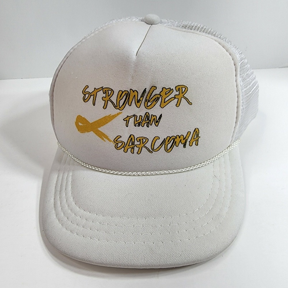 Yellow Ribbon Stronger Than Sarcoma Cancer Awareness Baseball Hat Snap Back Otto